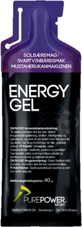 PurePower Energy Gel bc Solbær 40 g