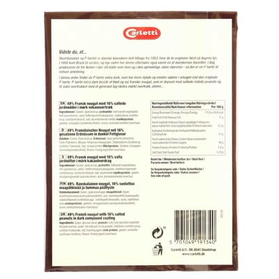 Carletti p-tærter mörk 500 g