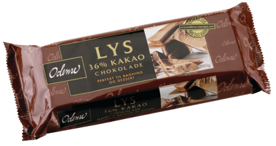 Odense Chokolade Lys 200 g