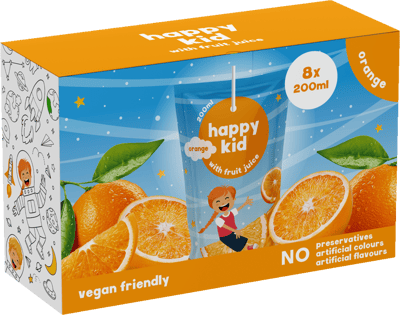 Orange Happy Kid 8x200 ml