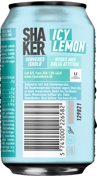 Shaker Icy Lemon 45% 18x033L