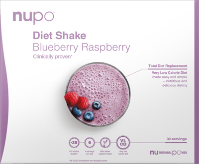 NuPo Diet Shake Value Pack - Porta di lampone 30 mirtillo