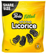 Panda Licorice Filled gul 500 g