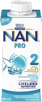 Nan 2 drikkeklar 12x200ml