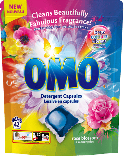 OMO Vaskekapsler Rose Blossom 42 stk