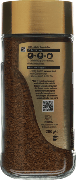Nescafe guld i glas 200 g