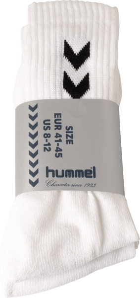 Hummel Basic Sokker 3-Pak HVID 32-35