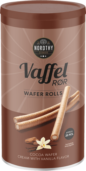Nordthy Vaffelrør Kakao med Vanilje 250g