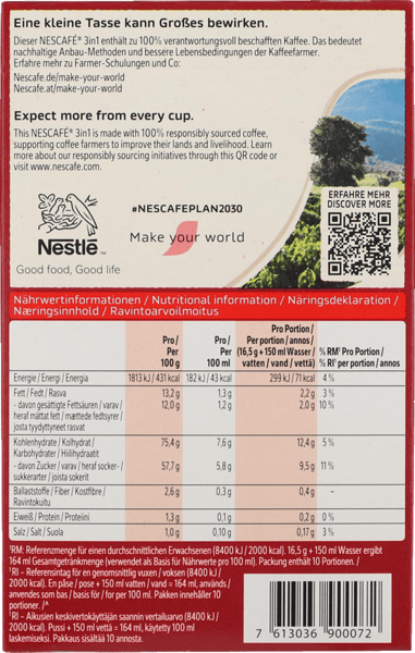 Omedelbart 3in1 Classic Nescafe 10 STK