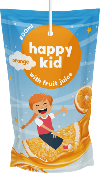 Oransje lykkelig gutt 8x200 ml