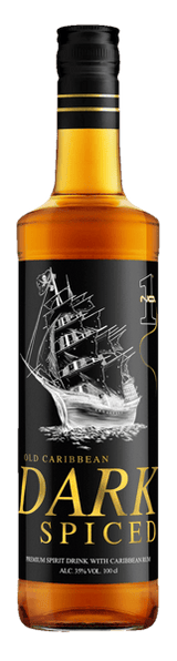 No1 Old Caraibe Dark a condus cu rom 35% 1 L