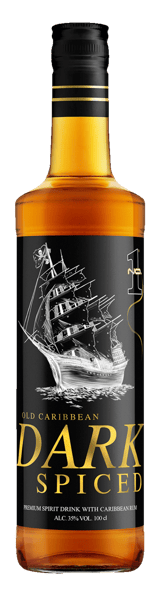 No1 Old Caribbean Dark Spiced with Rum 35% 1 l