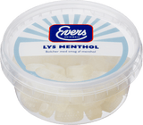 Evers Lys mentolo 180G Bøtte