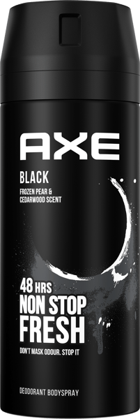 Hacha deospray negro 150 ml