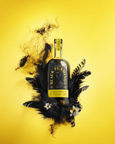 Black Flamingo Vanilla infused Rum 25% 05l