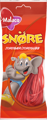 Malaco Jordbærsnøre 94 g