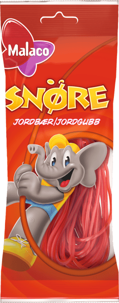 Malaco Jordbærsnøre 94 g