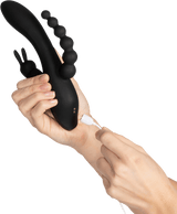 Vibrador de conejo Opladelig de Triple Triple Fun pecaminoso
