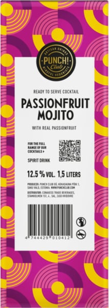 Punch Club Passion Mojito 125% 15L