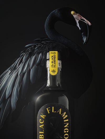 Black Flamingo Vanilla infused Rum 25% 05l