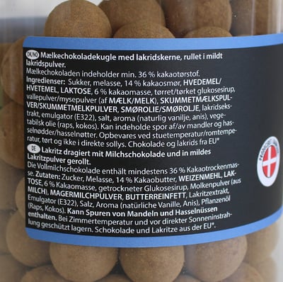 Lakridskugler mild 600 g