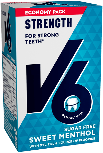 V6 făină dulce mentol Økonomipakke 70 g