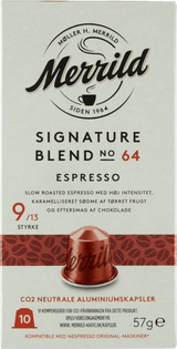 Merdild Signature Blend NO64 NCC ALU 10 KAPSLER