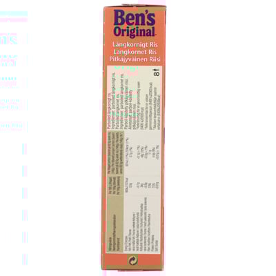 Ben's Original Langkornet Ris I Kogepose 500g