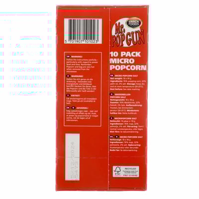 Mr Popgun Micro Pop Salt 900G