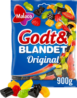 Malaco Godt og Blandet Original 900 g