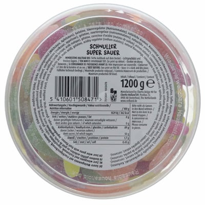 Banda roja segura vingummisutter 1200 g