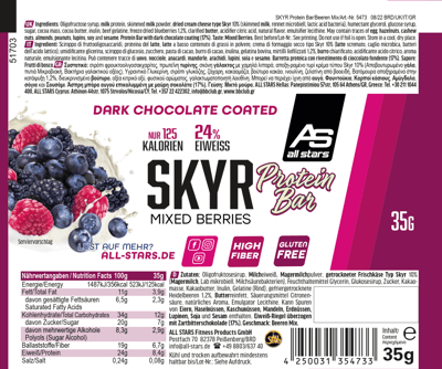 Alla stjärnor Skyr Protein Bar Mixed Bær 35G