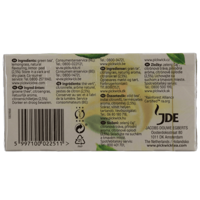 Pickwick ceai verde lămâie 20 stk