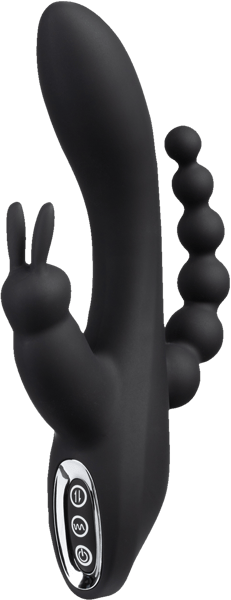 Vibrador de conejo Opladelig de Triple Triple Fun pecaminoso