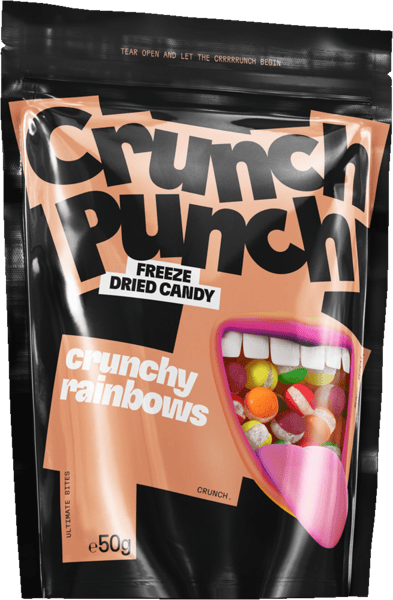 Frysetørret Slik Crunh-Punch 50g