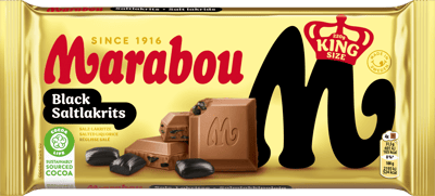 Marabou Schwarze Saltlakriden 220 g
