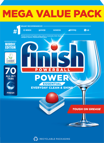 Finish Power Essential 70 -flikar