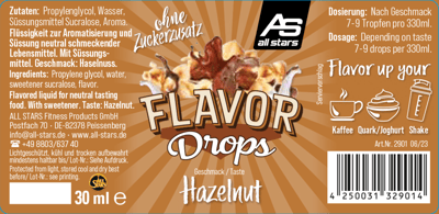 Il sapore di tutte le stelle gocce hasselnød 30ml