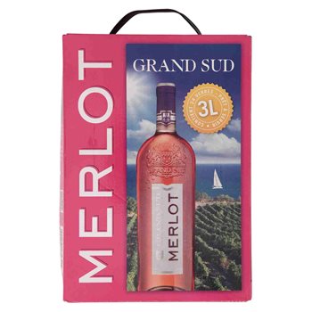 Grand Sud Merlot Rose Bib 3 l.