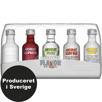 Absolut fünf Wodka 40% 5x0,05 l.