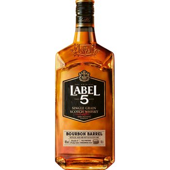 Etiket 5 bourbon tønde 40% 1 l.