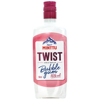 Minttu Twist Bubble Gum 16% 0,5 l.