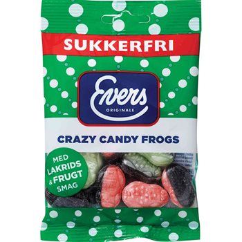 Evers sugar-free crazy candy frogs 70g