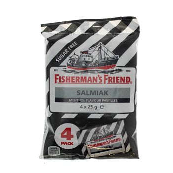 L'amico del pescatore Salmiak Black Stripe 4-pack 100 g