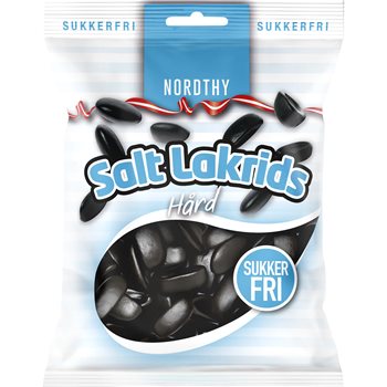 Nordthy Licorice sărată fără zahăr 65G