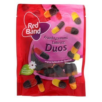 Red Band Fruchtgummi lakritsduos 200g