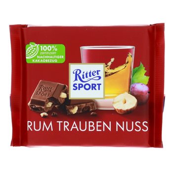 Ritter Sport Rum/Raisin/Nut 100 G