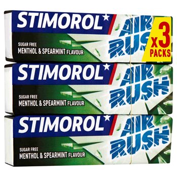 Stimorol Air Rush Mentolo Spear menta 3-pack 42 g